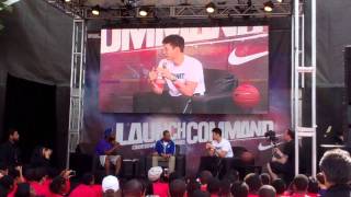 Jeremy Lin Q&A clips NBA All Star Orlando 2012
