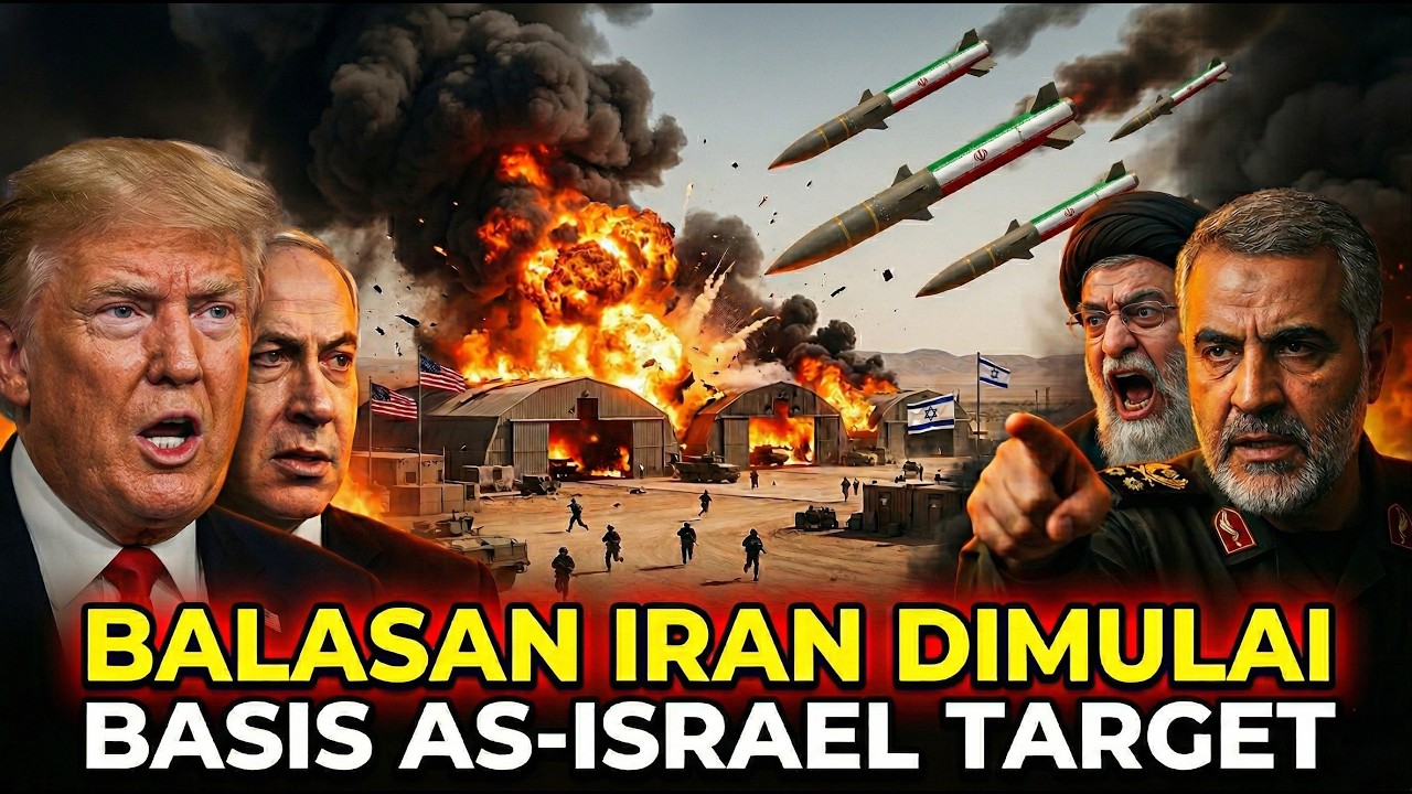 Balas Dendam Dimulai! Pangkalan Militer Israel-AS Diserang Rudal Iran ...
