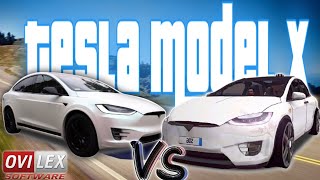 Tesla Model X | Driving School Sim VS Real Life (ATTENTION TO DETAILS #2) OviLex screenshot 3