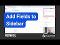 Add Fields to Sidebar using Field Group in Drupal