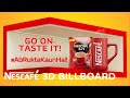 Nescafe 3d billboard  anamorphic  ad  vfx  graphic design  illusion  nestle pakistan