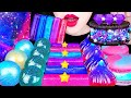 ASMR GALAXY DESSERTS 갤럭시 건반젤리 오레오 아이스크림 SHEET JELLY ICE CREAM GUMMY MOST POPULAR FOOD EATING 먹방 