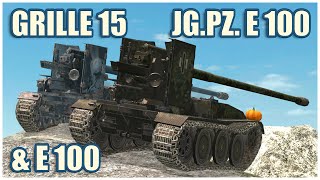 Grille 15, Jagdpanzer E 100 & E 100 • WoT Blitz Gameplay