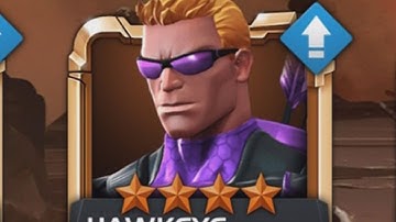 MARVEL: Contest of Champions - HAWKEYE leveling him up (iOS/Android) PART 2