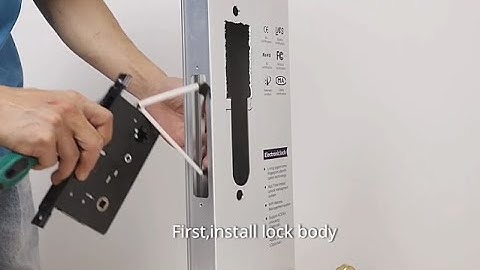 Keyless RFID Hotel Door Locks System SL H152 Installation Video