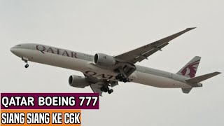 LANGKA!! QATAR BAWA 777 SIANG HARI | QATAR AIRWAYS BOEING 777-300