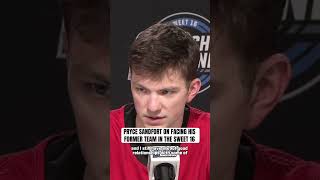 Pryce Sandfort says he’s blocking out the outside noise about him facing his former team.