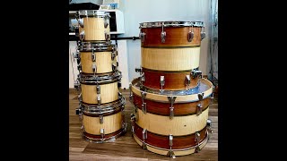 I Wrapped My Drums! Drum Shell Refinishing / Restoration with Figured Veneer How To