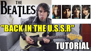 Como tocar "Back in the U.S.S.R" THE BEATLES Tutorial Guitarra Completo Acordes y Solo