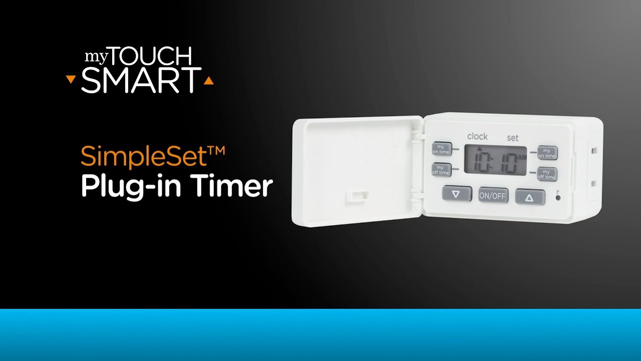 myTouchSmart Outdoor/Indoor Plug-in Digital Timer, 2 Pack