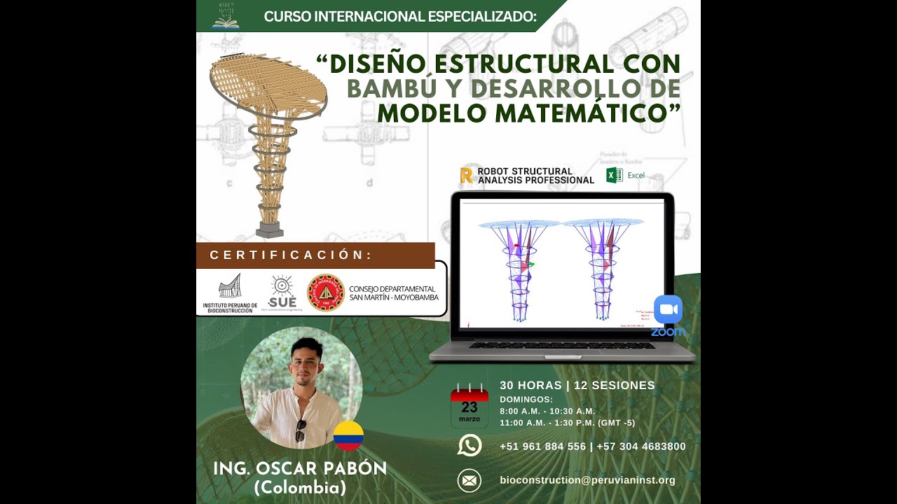 Presentación Del Curso Diseño Estructural Con Bambú Y Desarrollo De ...