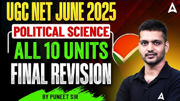 UGC NET Political Science Marathon | UGC NET Political Science Complete Revision By Puneet Sir