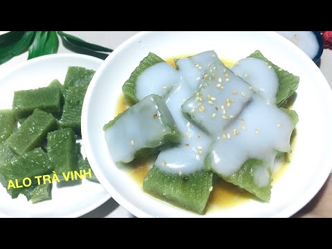 Video BÁNH ĐÚC GÂN LÁ DỨA- Cách làm mới bánh đúc dai giòn... - youtube