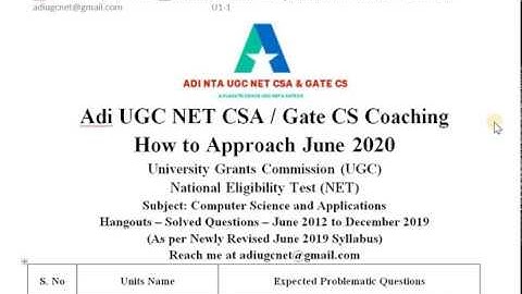 NTA UGCNET ComputerScience|Paper 2 Unit 1 Discrete Structures&Optimization June 2020 Exp Question p1