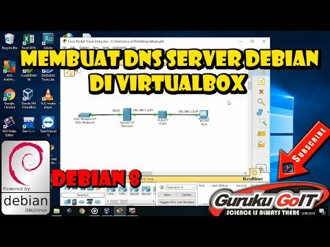 tutorial debian server : cara membuat dns server menggunakan virtualbox