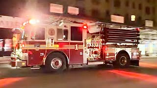 FDNY ENGINE 1 & FDNY ENGINE 14 RESPONDING TO REPORTS OF SMOKE ON WEST 19TH STREET IN MANHATTAN, NYC.