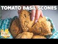 Vegan Tomato Basil Savory Scones