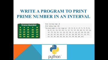 Write a program to print prime number in an interval #python