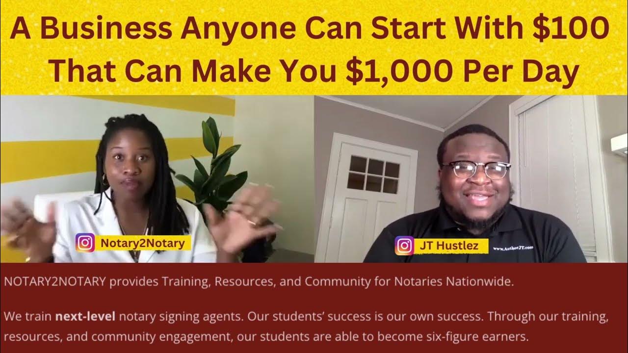 How to start a business with 100 that can make you 1 000 per day youtube