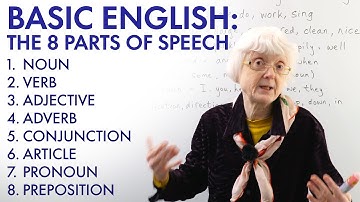 Basic English: The 8 Parts of Speech