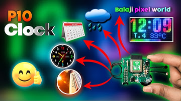P10 Clock Controller || P5 P10 Digital clock || #clock #balaji_pixel_world