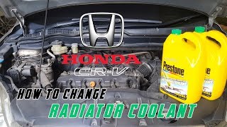 honda crv coolant radiator civic replace burp