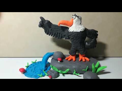 Como hacer una ÁGUILA 🦅 de PLASTILINA paso a paso, El águila poderosa  ANGRY BIRDS 💯 - YouTube