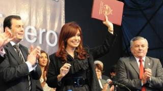 19 de ABR. Inauguración obras Dique Figueroa en Santiago del Estero. Cristina Fernández