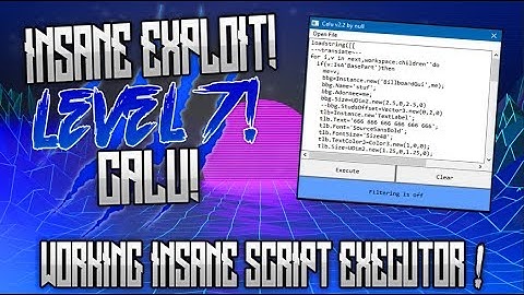 [OMFG] ✅ INSANE ROBLOX HACK/EXPLOIT!!! ✅ | CALU ! | OP ASF SCRIPT EXECUTOR!! (WORKING!)