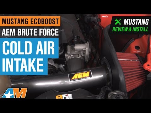 2015-2017 Mustang EcoBoost AEM Brute Force Gunmetal Gray Cold Air Intake Review & Install