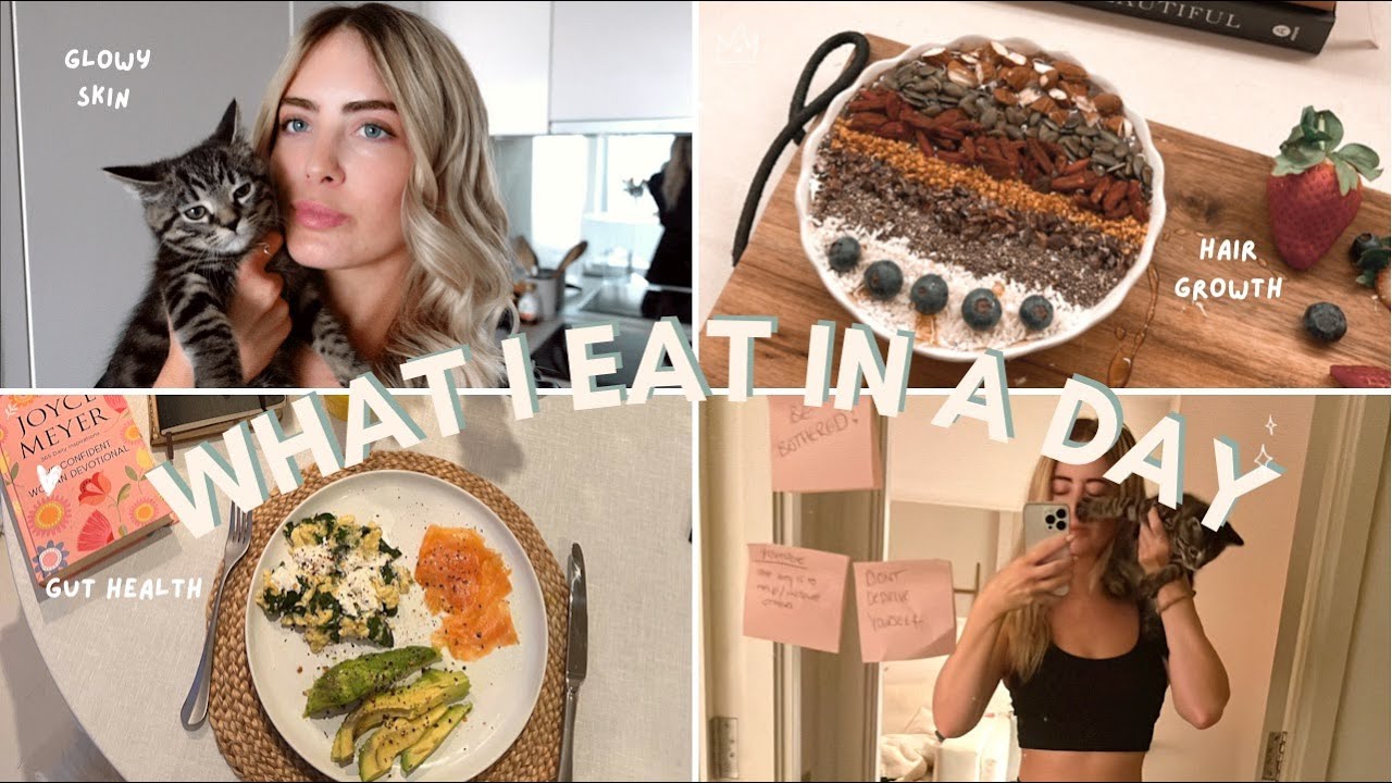 What I eat In a day - for hair growth / glowing skin - YouTube