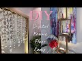 DIY FLOOR LAMP| HOW TO| CRYSTAL FRAME FLOOR LAMP| DOLLAR TREE DIY