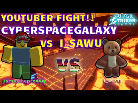 youtubers 1v1! @CyberSpaceGalaxy  |  super striker league roblox | SSL Roblox | Roblox |