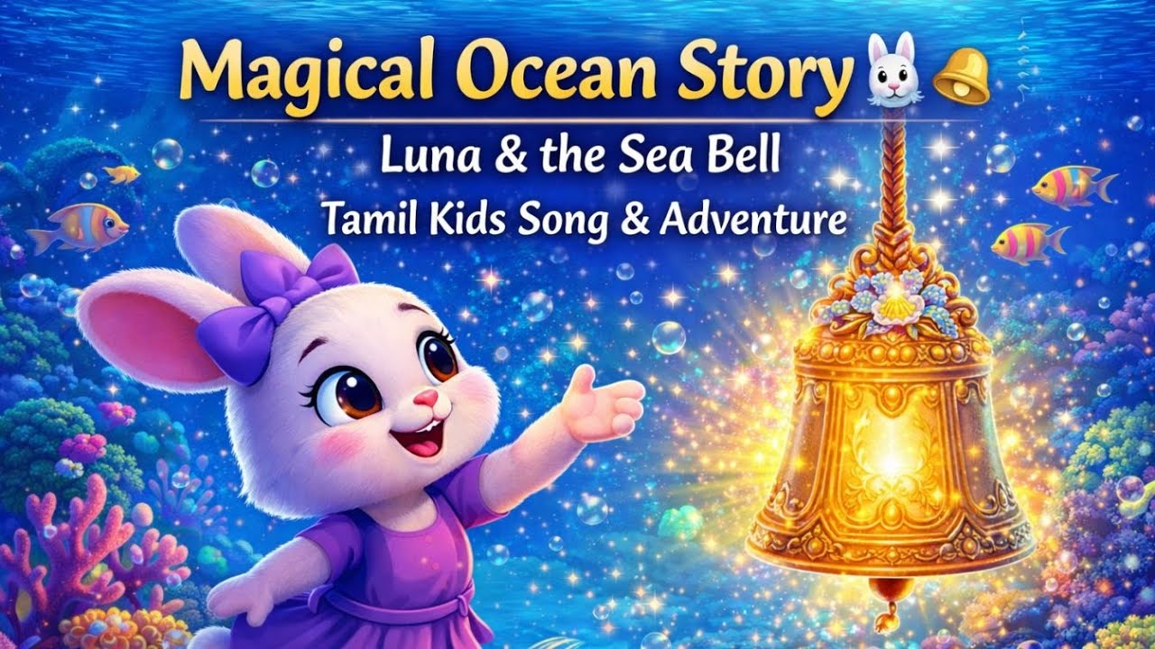 Magical Ocean Story | Luna and the Sea Bell | Tamil Kids Song | Fantasy Adventure