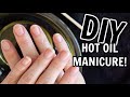 Athome hot oil manicure