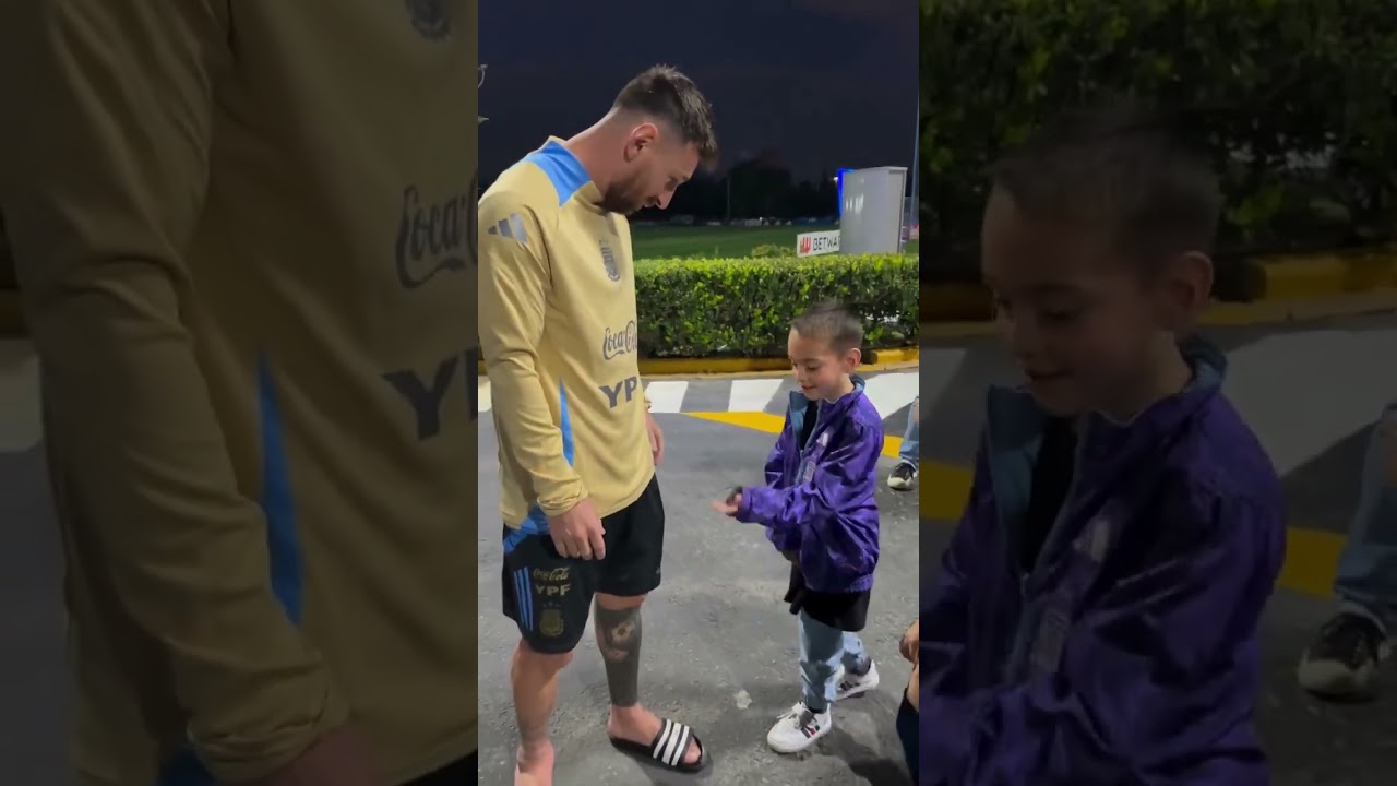Kid asks Lionel Messi to do his celebration next time Messi scores a goal