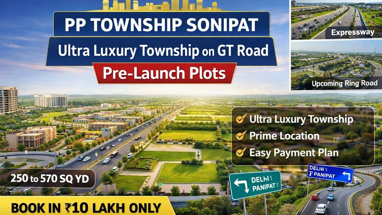 PP Township Sonipat | Ultra Luxury Township on GT Road (NH-44) | 