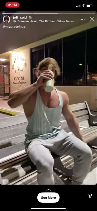Jeff Seid Instagram Stories at the Gold’s Gym (25/03/2021)
