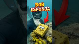 Así es BOB ESPONJA en la vida REAL 😱 #playa #animales #pe...