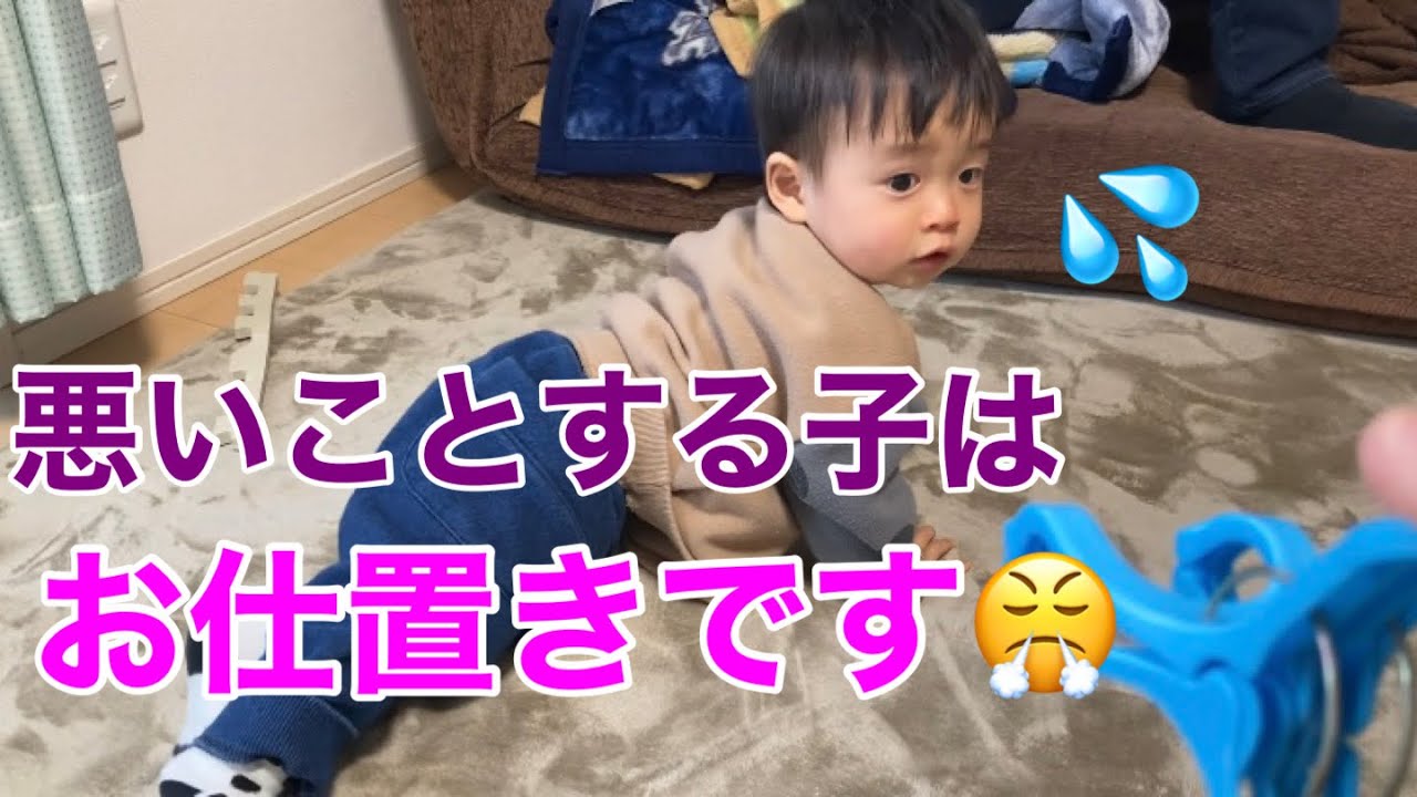 【イヤイヤ】いたずら大好き1歳児にお仕置きしたら…？