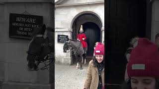 Happy Girl having a picture with Royal Guard #shorts