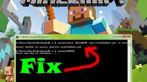 Minecraft server unable to access jarfile Fix