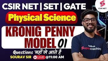 CSIR NET 2024| GATE 2025| SET| Physical Science CSIR NET | Kronig Penny Model Part 1 | Sourav Sir