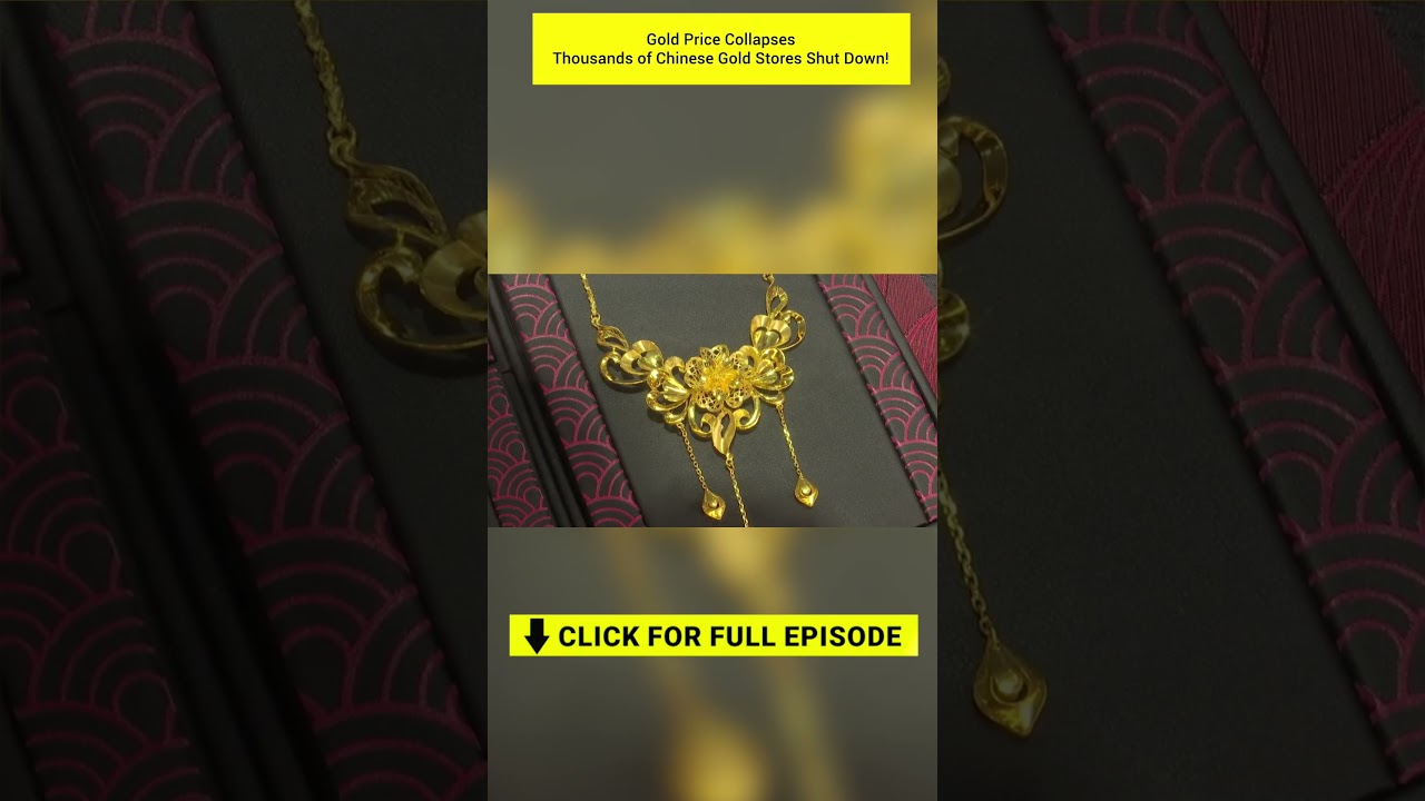 Цены на золото упали ниже 4000 долларов за унцию. Ювелирная промышленность Китая в кризисе.