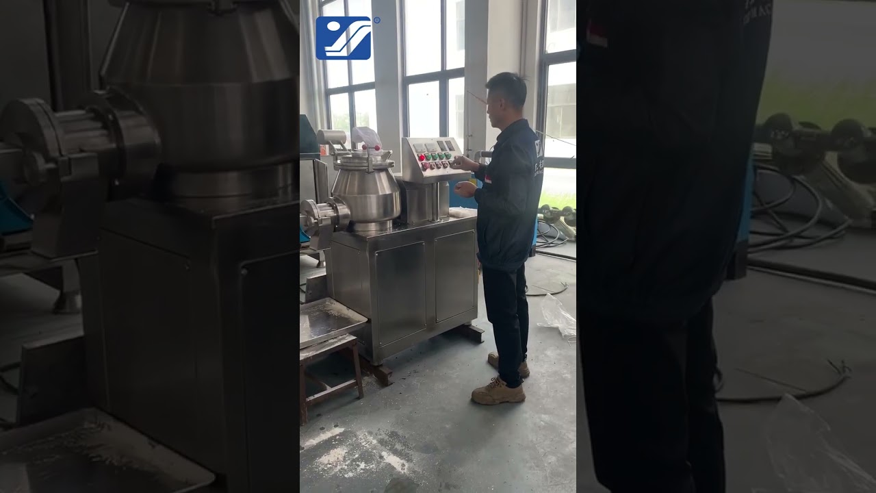 GSL-30 model wet powder granulator test video