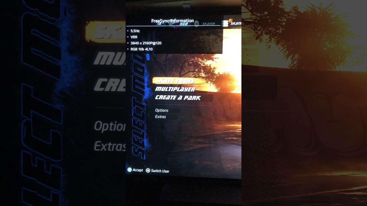 LG CX VRR Flicker THPS 1+2 YouTube