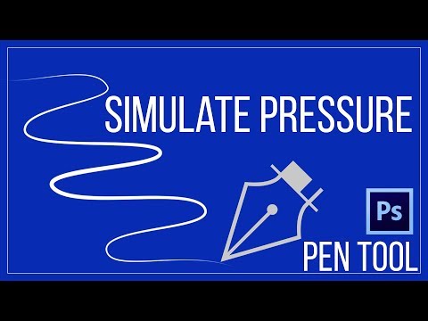 How to use Pen tool using Simulate Pressure in Photoshop CS6