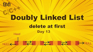How to delete node in doubly linked list in c++ | Hindi