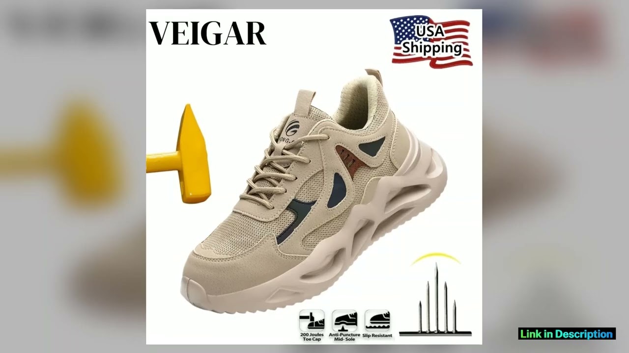 Soft Anti smashing AntiPuncture Protective Safety Shoes For Men Work Shoes Lightweight Breathable