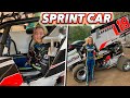 Carly's First Time In A Sprint Car!